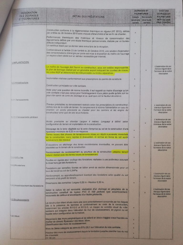 exemple page 1 implantation et gros oeuvre