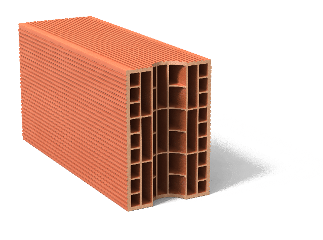brique monomur avec perforations verticales